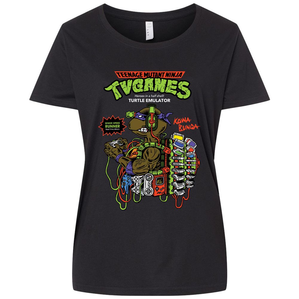 Ladies Curvy Jersey - XJS6AKEJ - Blended Black - 1