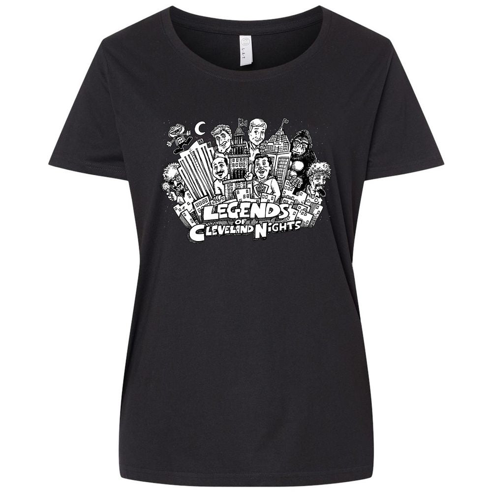 Ladies Curvy Jersey - 1JWQMDYA - Blended Black - 1