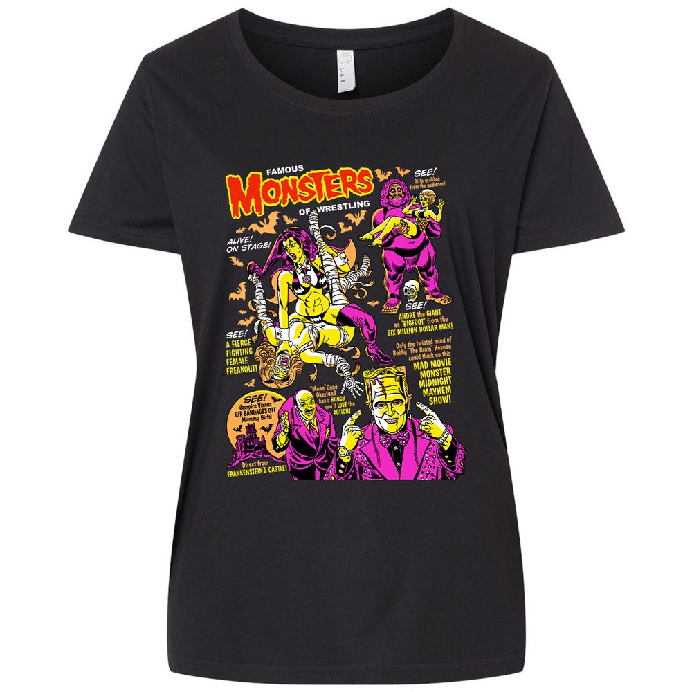 Ladies Curvy Jersey - ULB7TH63 - Blended Black - 1