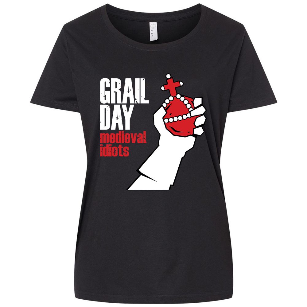 Ladies Curvy Jersey - 4J5YRD6W - Blended Black - 1