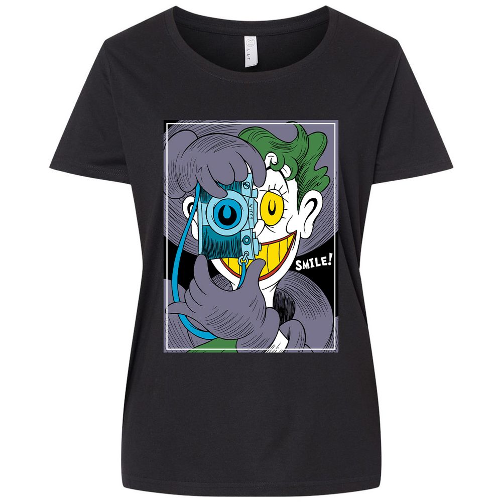 Ladies Curvy Jersey - BG2E6E6Y - Blended Black - 1