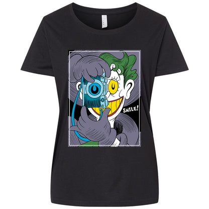 Ladies Curvy Jersey - BG2E6E6Y - Blended Black - 1