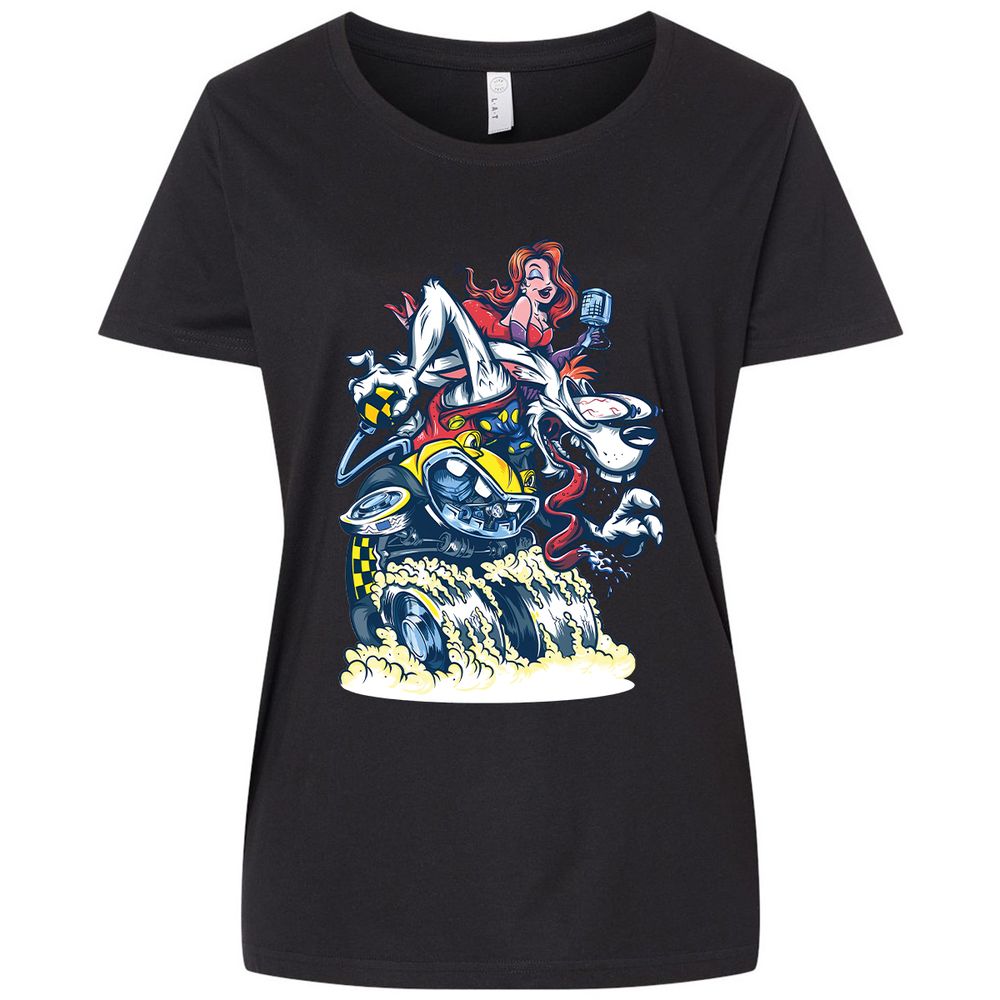 Ladies Curvy Jersey - 2TLTL4BP - Blended Black - 1