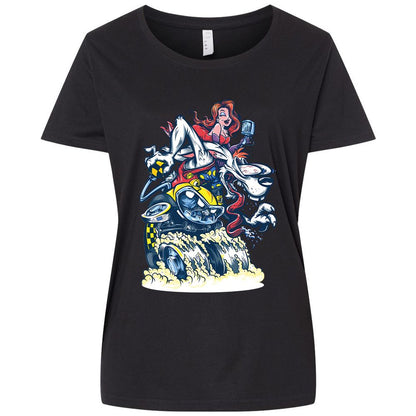 Ladies Curvy Jersey - 2TLTL4BP - Blended Black - 1