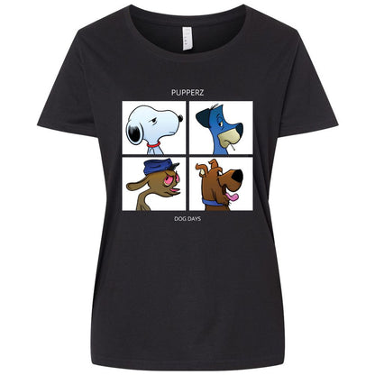 Ladies Curvy Jersey - D1J7EFLA - Blended Black - 1