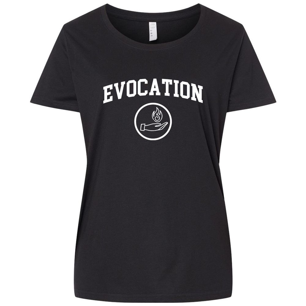 Ladies Curvy Jersey - 6EQN9AHJ - Blended Black - 1