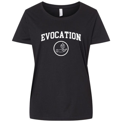 Ladies Curvy Jersey - 6EQN9AHJ - Blended Black - 1