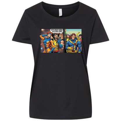 Ladies Curvy Jersey - UWR2K8XZ - Blended Black - 1