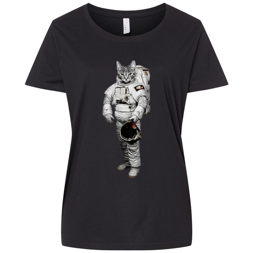 Ladies Curvy Jersey - AQJWRVDU - Blended Black - 1