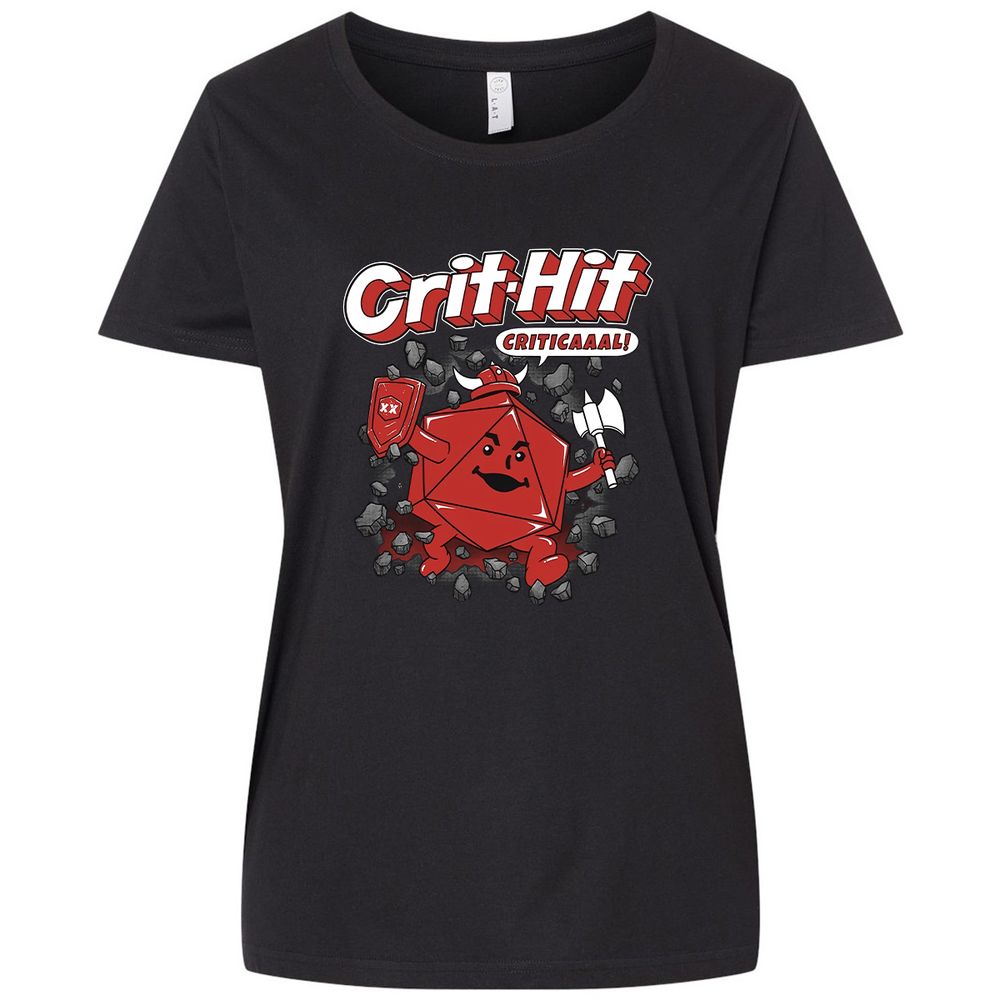 Ladies Curvy Jersey - HXNFBHJV - Blended Black - 1