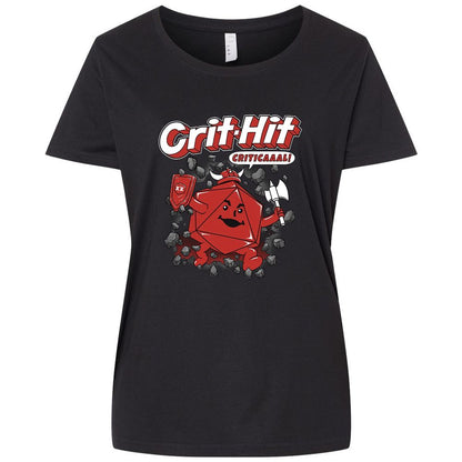 Ladies Curvy Jersey - HXNFBHJV - Blended Black - 1