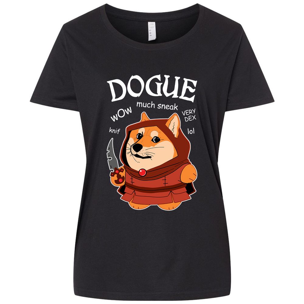 Ladies Curvy Jersey - 8E278WHD - Blended Black - 1