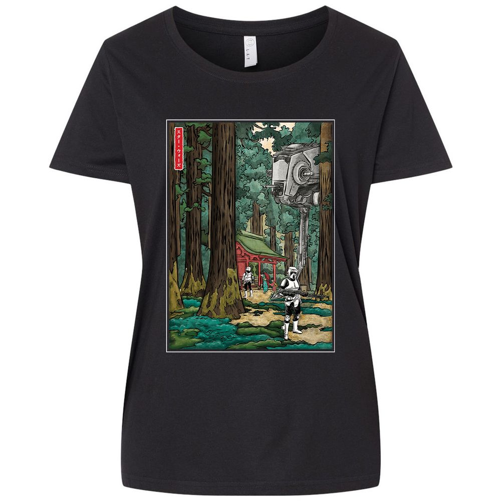 Ladies Curvy Jersey - QKDJFY2W - Blended Black - 1