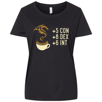 Ladies Curvy Jersey - KMRQ5CFZ - Blended Black - 1