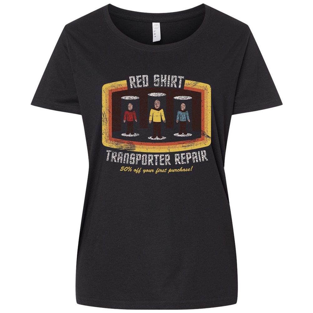 Ladies Curvy Jersey - 896AQPTF - Blended Black - 1