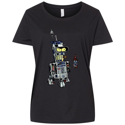 Ladies Curvy Jersey - 3YCCFUKZ - Blended Black - 1