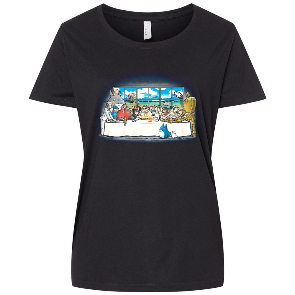 Ladies Curvy Jersey - VFS6118Q - Blended Black - 1