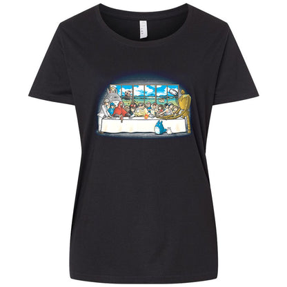 Ladies Curvy Jersey - VFS6118Q - Blended Black - 1