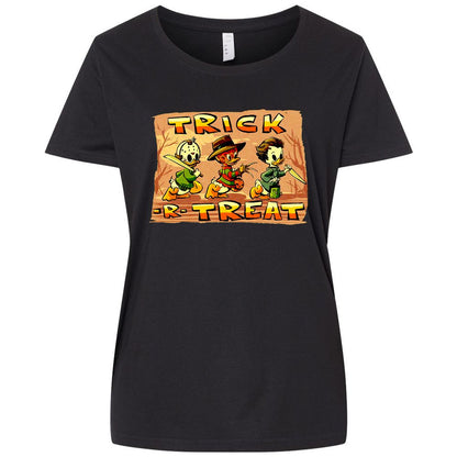 Ladies Curvy Jersey - 8UBENDLQ - Blended Black - 1