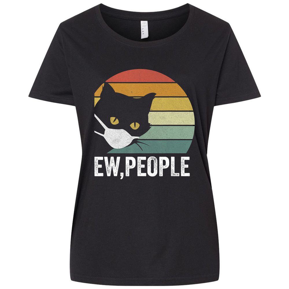 Ladies Curvy Jersey - HDGE5XSC - Blended Black - 1