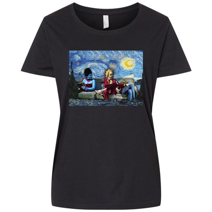 Ladies Curvy Jersey - X5FKECHZ - Blended Black - 1