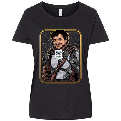 Ladies Curvy Jersey - PJ8DS21G - Blended Black - 1