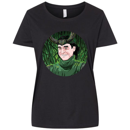 Ladies Curvy Jersey - MCEBUC1U - Blended Black - 1