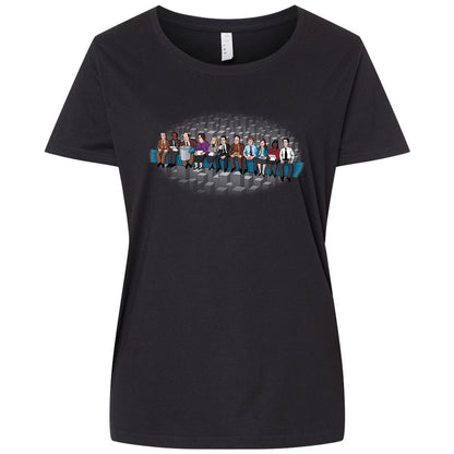 Ladies Curvy Jersey - XP9AFUPW - Blended Black - 1