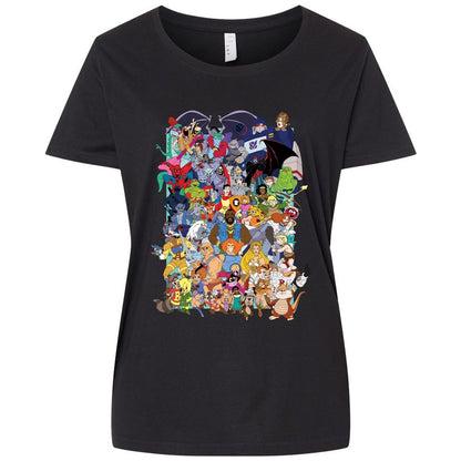 Ladies Curvy Jersey - 6U1L8L11 - Blended Black - 1