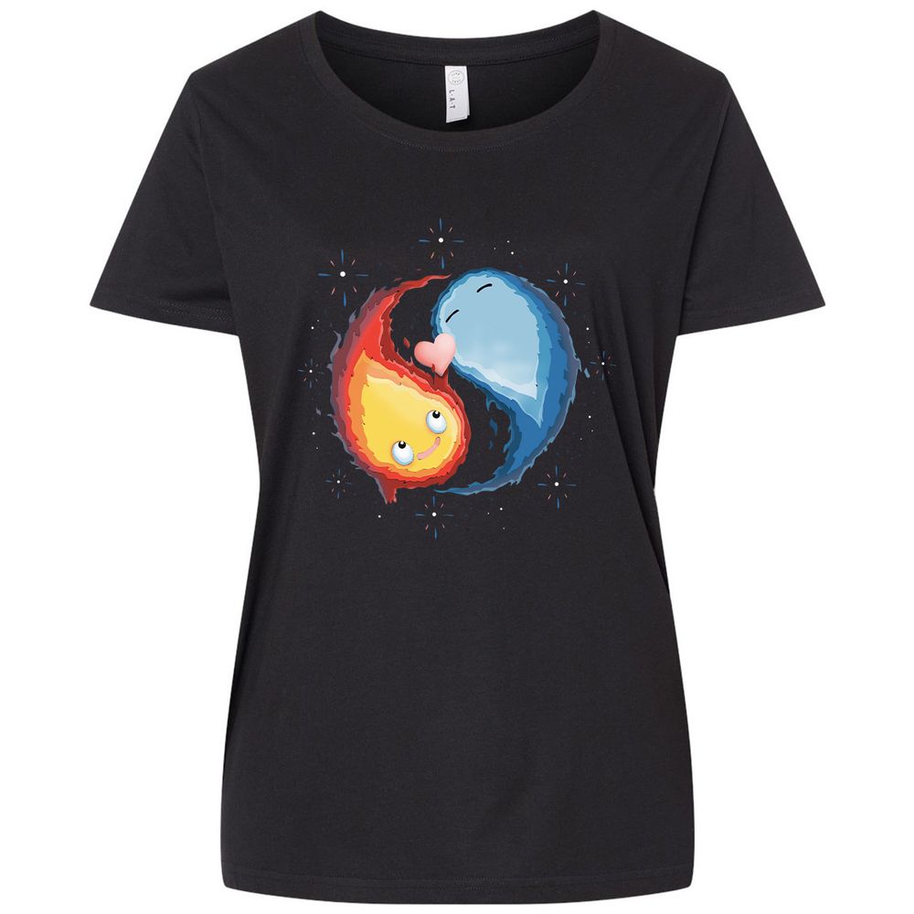 Ladies Curvy Jersey - LQWNEQXA - Blended Black - 1