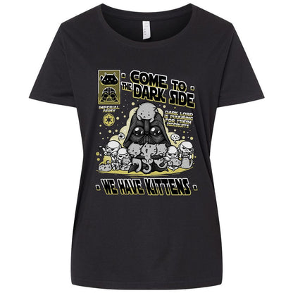 Ladies Curvy Jersey - YGNXT6V3 - Blended Black - 1