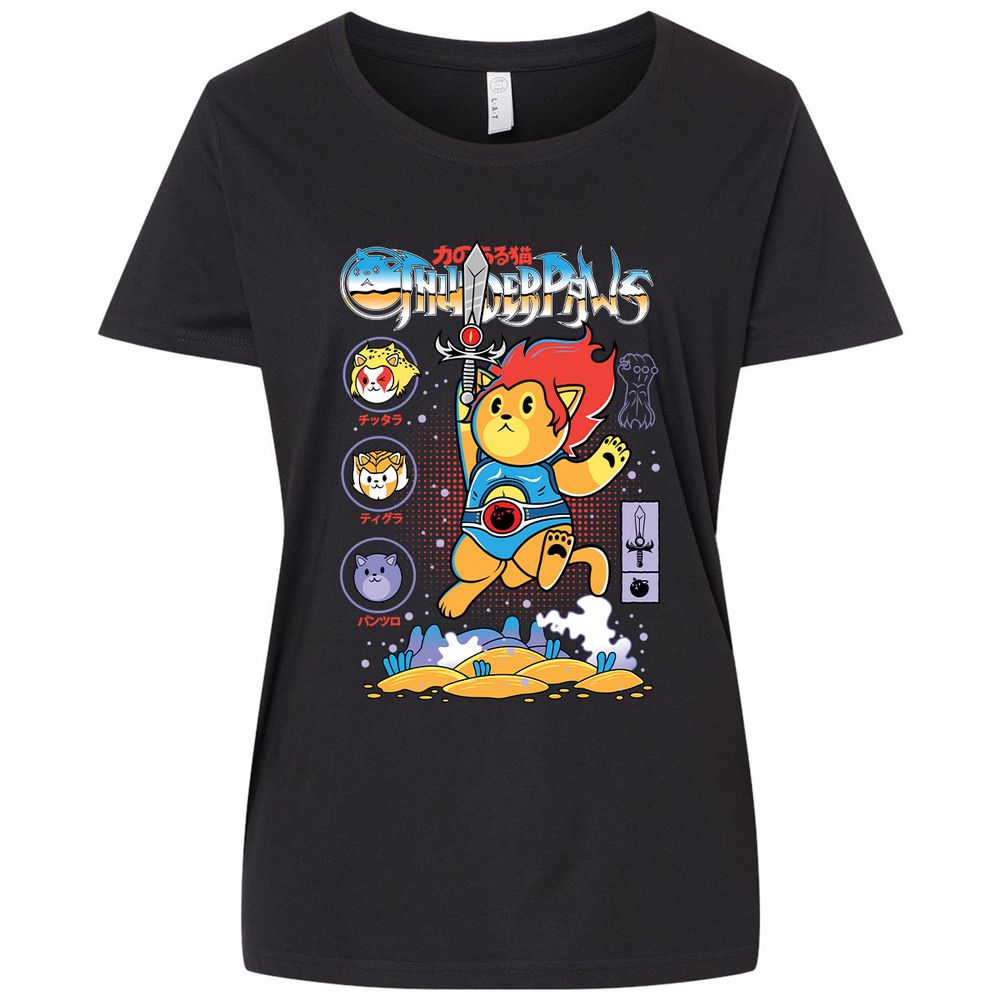 Ladies Curvy Jersey - AKNKJWJE - Blended Black - 1