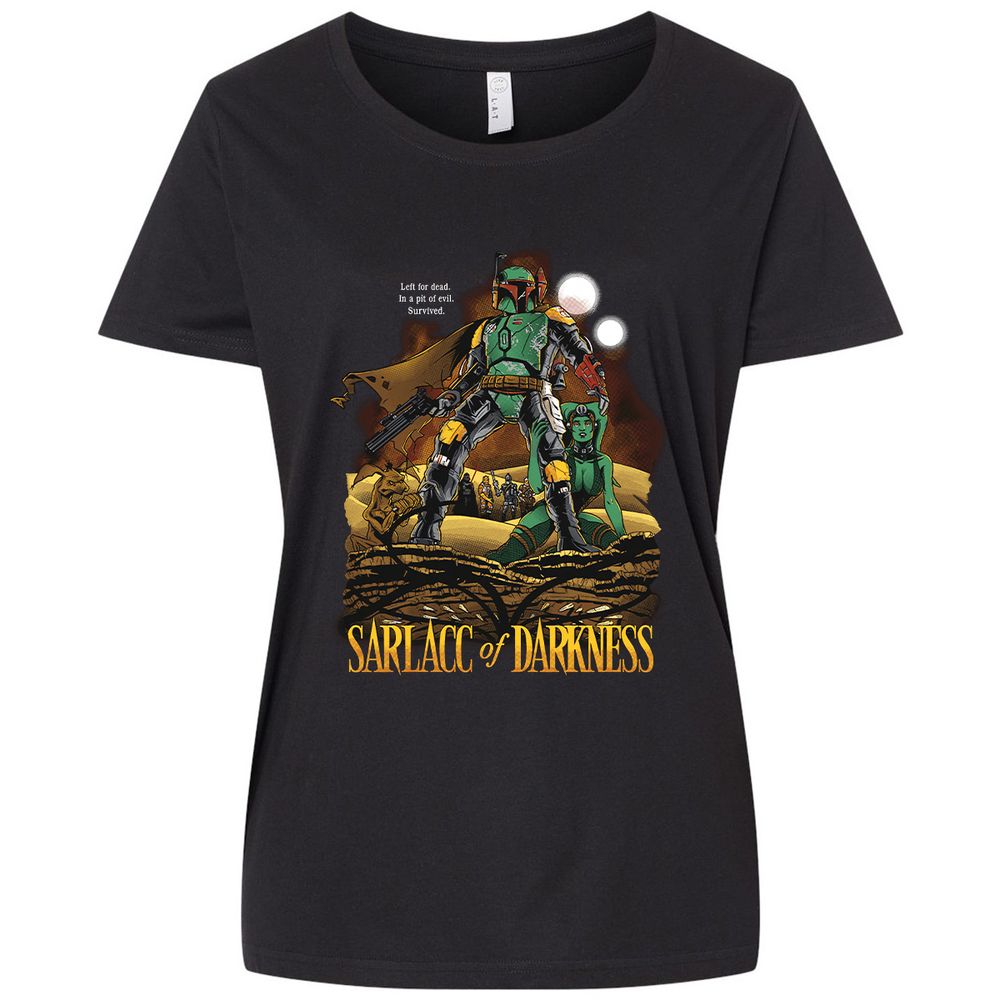 Ladies Curvy Jersey - MJ6SX9LY - Blended Black - 1