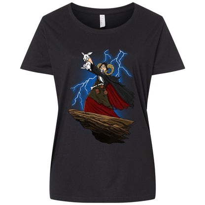 Ladies Curvy Jersey - 613YF4J2 - Blended Black - 1