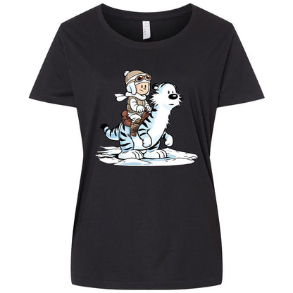 Ladies Curvy Jersey - LWYL9PGF - Blended Black - 1