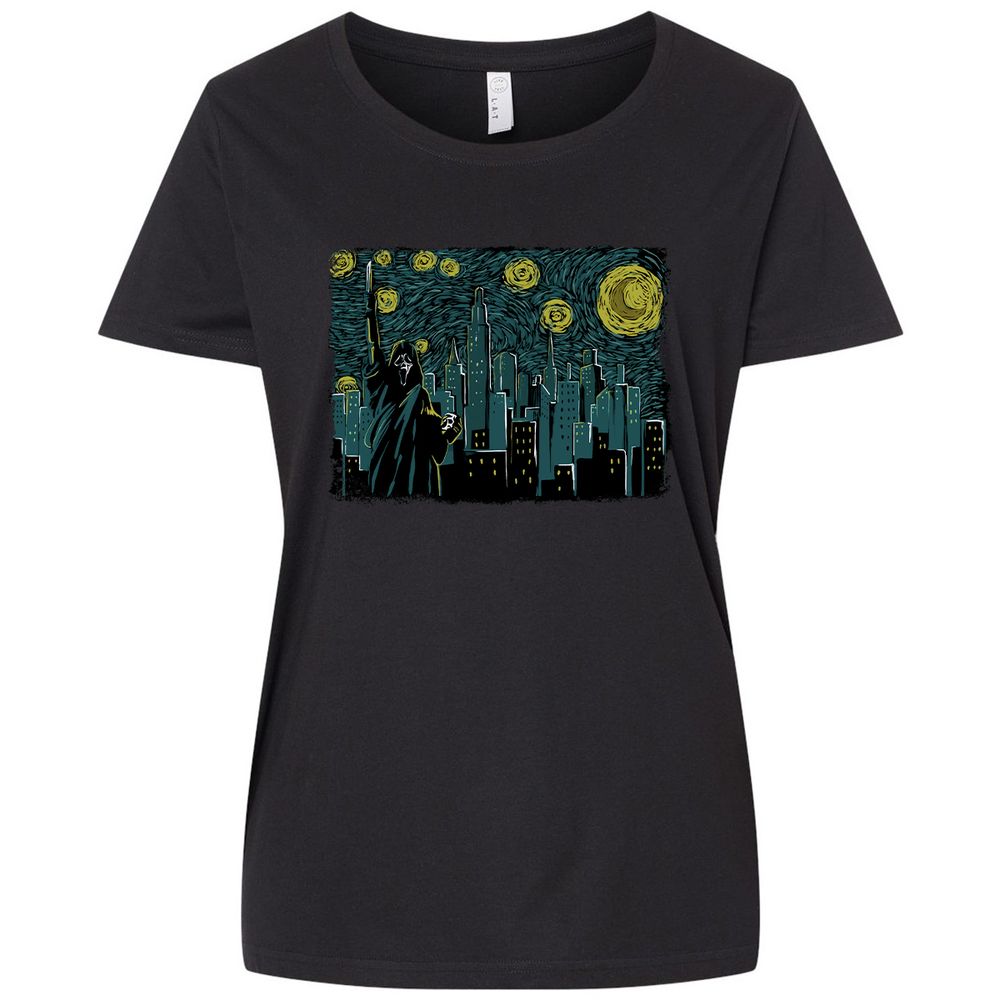 Ladies Curvy Jersey - Y2G5YH99 - Blended Black - 1