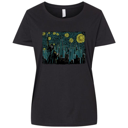 Ladies Curvy Jersey - Y2G5YH99 - Blended Black - 1