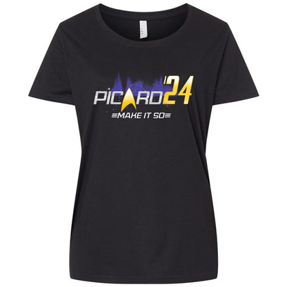 Ladies Curvy Jersey - RC333X4B - Blended Black - 1