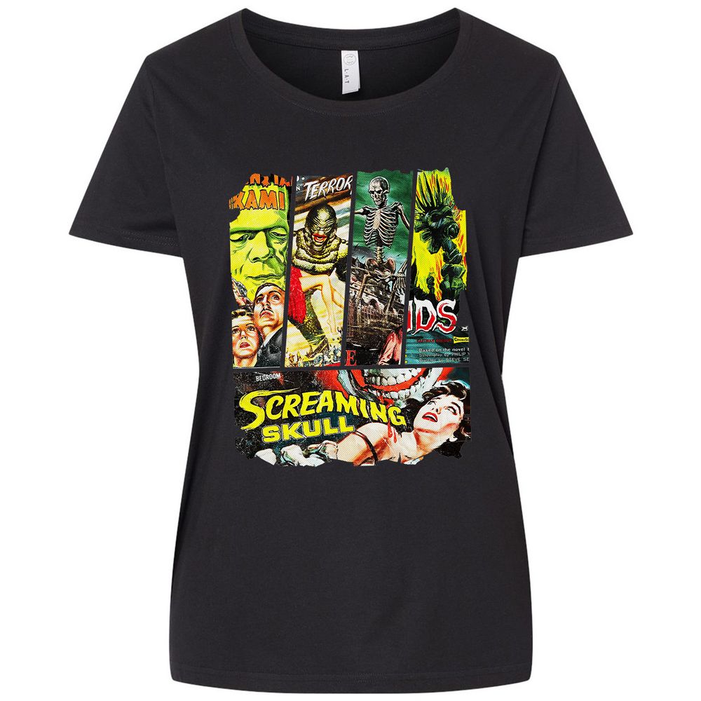 Ladies Curvy Jersey - T39H9Y8U - Blended Black - 1