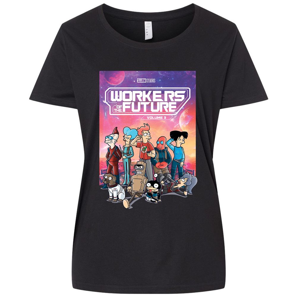 Ladies Curvy Jersey - VLX67FNA - Blended Black - 1