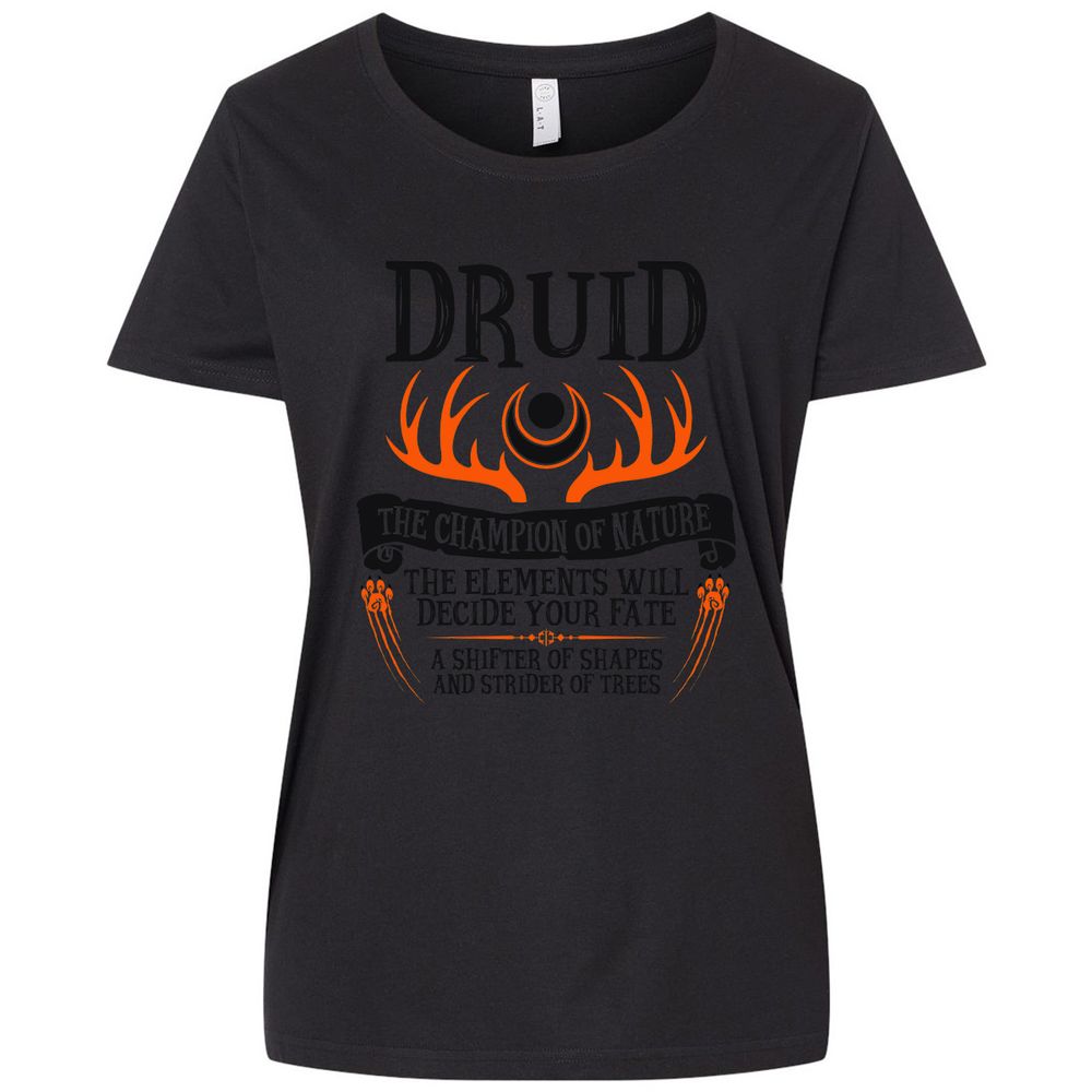 Ladies Curvy Jersey - DA1YB4XT - Blended Black - 1