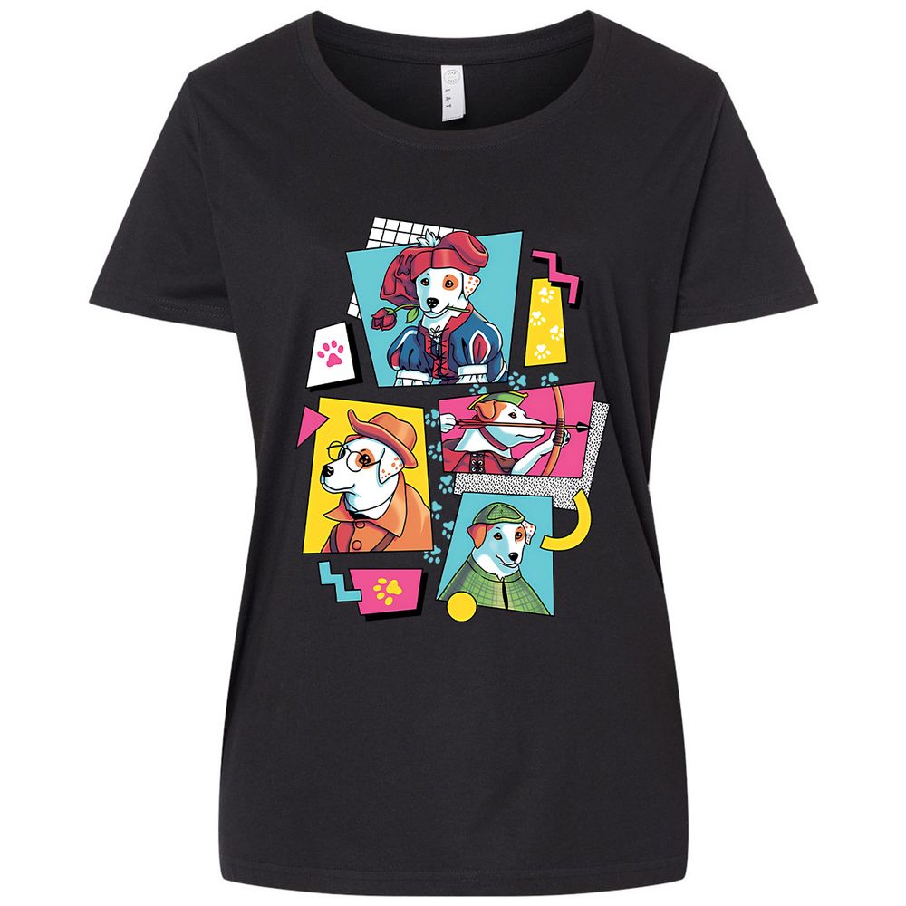 Ladies Curvy Jersey - 9WYRC8QH - Blended Black - 1