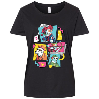 Ladies Curvy Jersey - 9WYRC8QH - Blended Black - 1