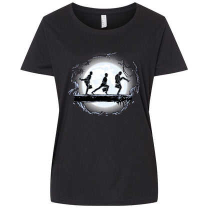 Ladies Curvy Jersey - JLJP6AYF - Blended Black - 1