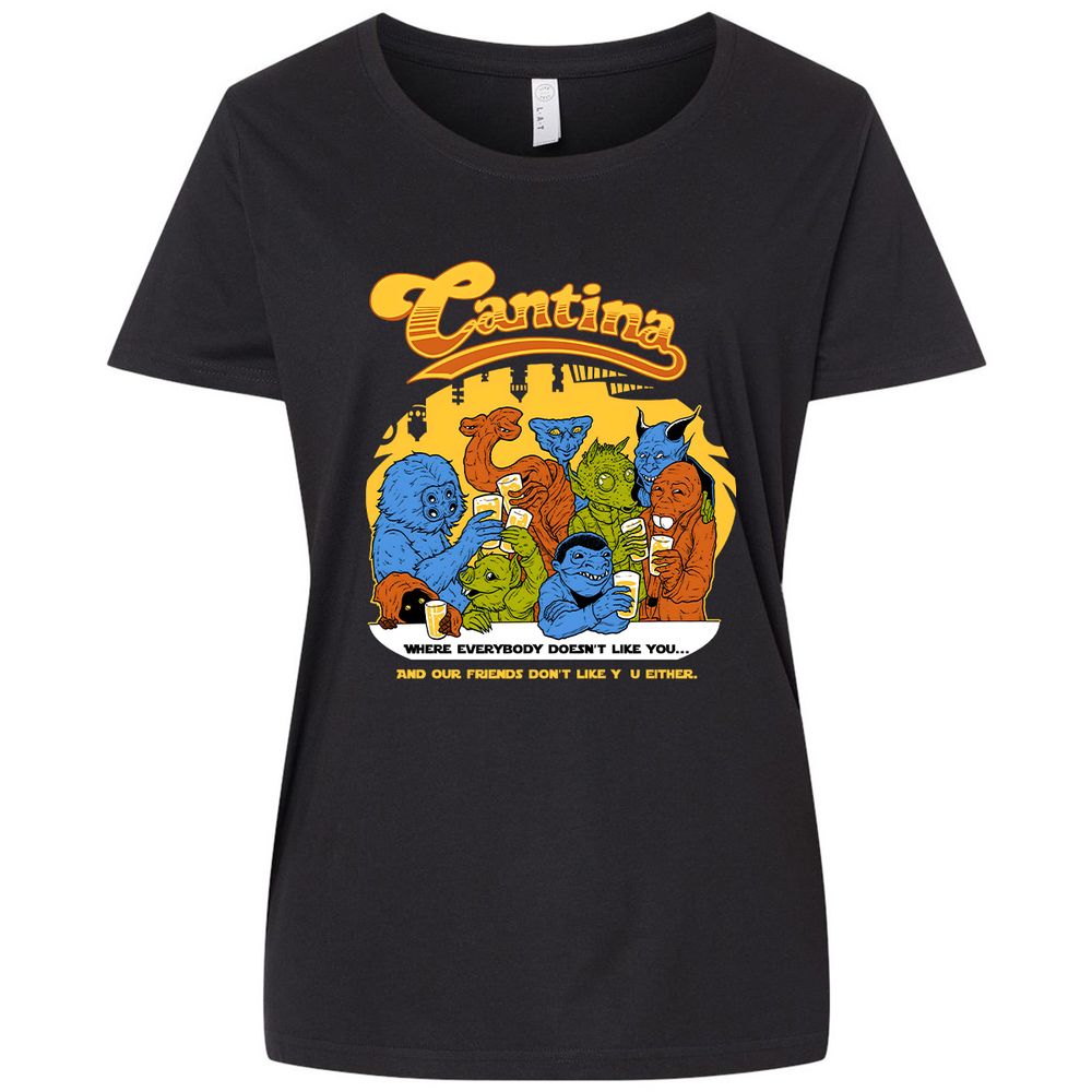 Ladies Curvy Jersey - F8S335QM - Blended Black - 1