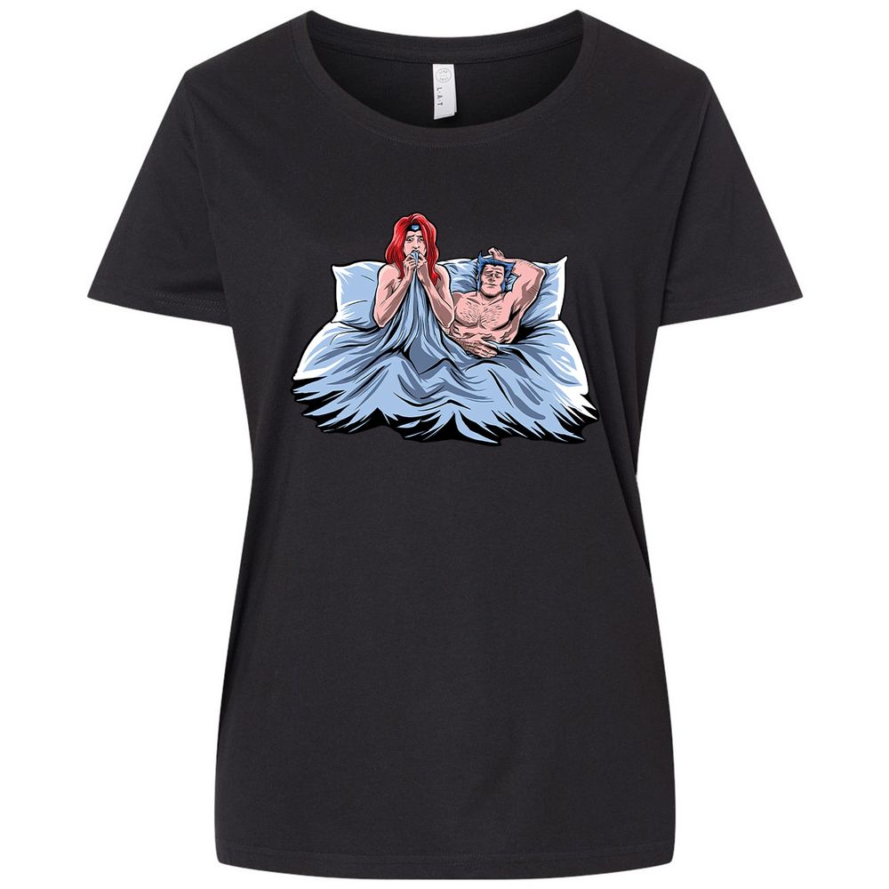 Ladies Curvy Jersey - B7CMRHCU - Blended Black - 1