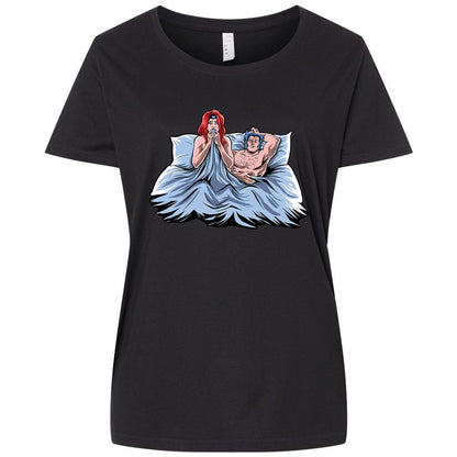 Ladies Curvy Jersey - B7CMRHCU - Blended Black - 1