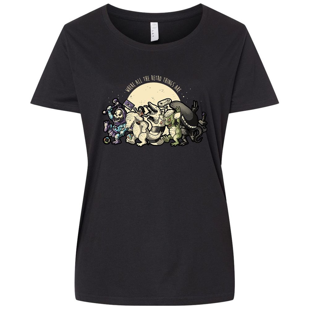 Ladies Curvy Jersey - AUMEEC95 - Blended Black - 1