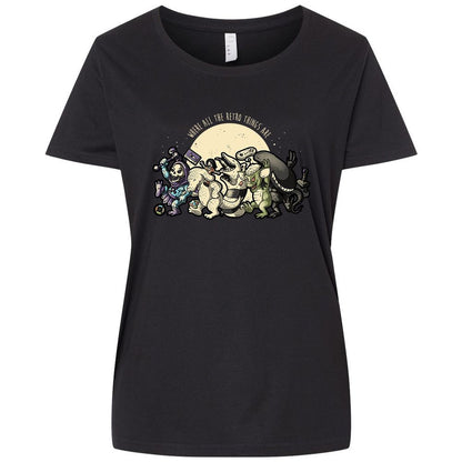 Ladies Curvy Jersey - AUMEEC95 - Blended Black - 1