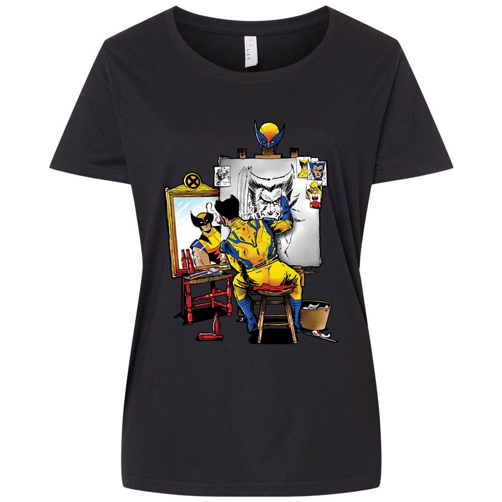 Ladies Curvy Jersey - 63AM6ASN - Blended Black - 1